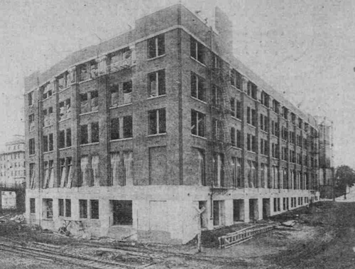 Blake McFall Building under construction, 1915.